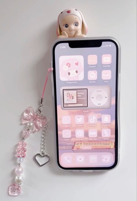 Sonny Angel, phone layout, pink Phone Layout Pink, Sonny Angel Phone, Phone Screen Layout, Sonny Angel Hippers, Sunny Angel, Sony Angels, Sony Angel, Kpop Phone Cases, Phone Case Inspo