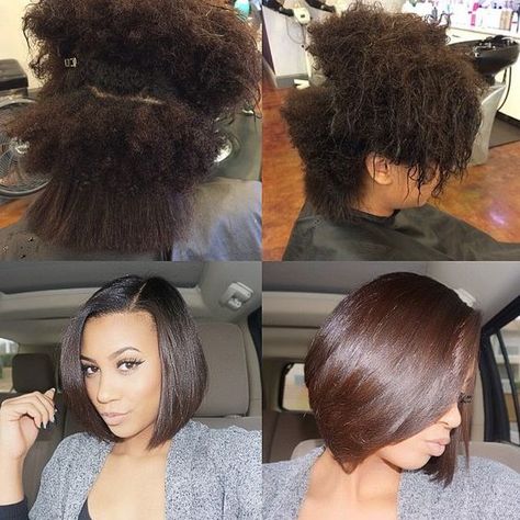 Natural silk press- we have like the exact same texture. My hair better look like this lol. Natural Hair Blowout, Pressed Natural Hair, Cabello Afro Natural, Silk Press Natural Hair, Hair Done, Blowout Hair, Silk Press, Bob Hair, Natural Hair Inspiration