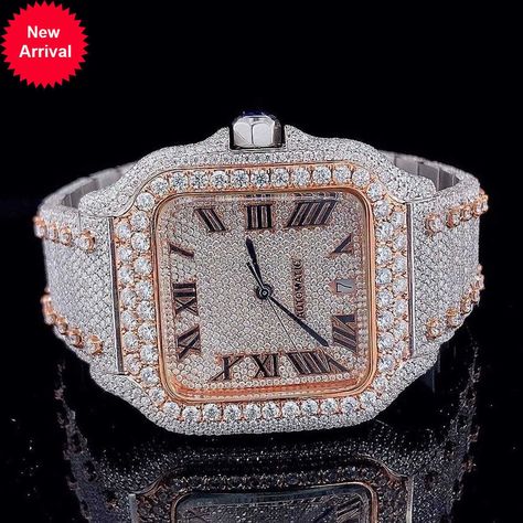 Iced Out Watch, Swiss Automatic Watches, Hip Hop Watches, Diamond Watches, Vvs Diamond, Diamond Ice, Mohs Scale, Nice Jewelry, Watch Luxury