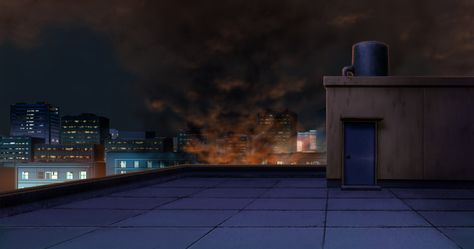 Anime Backgrounds Rooftop, Anime Buildings Background, Gacha Backgrounds Outside, Anime Landscape, Episode Interactive Backgrounds, Privacy Landscaping, Episode Backgrounds, Anime City, Scenery Background