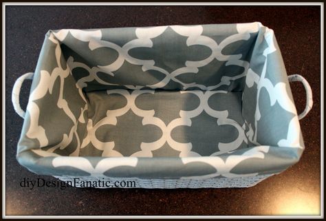 Fabric Basket Liners, Make A Basket, Diy Elastic, Nursery Baskets, Large Laundry Basket, Vinyl Liners, Square Baskets, Basket Liners, Fabric Basket