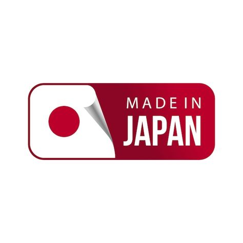 Made in japan tag label. sticker, eps, l... | Premium Vector #Freepik #vector #made-japan #warranty #quality-logo #premium Made In Japan Logo, Japan Logo, Label Sticker, Quality Logo, Logo Icon, Logo Icons, Sticker Labels, Premium Vector, Made In Japan