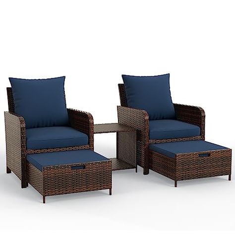 Cushion Combinations, Furniture Sets Design, Wicker Lounge Chair, Wicker Patio Furniture Set, Patio Conversation Sets, Outdoor Patio Chairs, Balcony Furniture, Decks And Porches, Rattan Chair