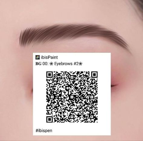 Ibis Paint X Brushes Qr Code Eyebrow, Ibispaint X Brushes Qr Code Eyebrows, Ibispaint Codes, Ibispaint Brush, Brush Codes, Paint Brush Drawing, Brush Code, Shading Brush, Paint Brush Art