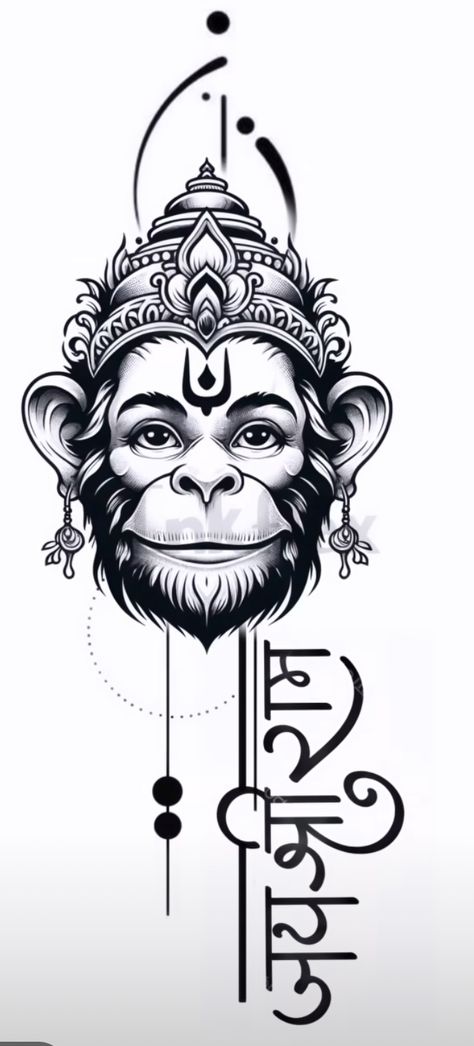 Hanuman Ji Tattoo, Tattoos Shiva, Hanumanji Tattoo, Hanuman Tattoo Design, Mahadev Tattoos, Miracle Tattoo, Devotional Tattoo, Danny Tattoo, India Logo