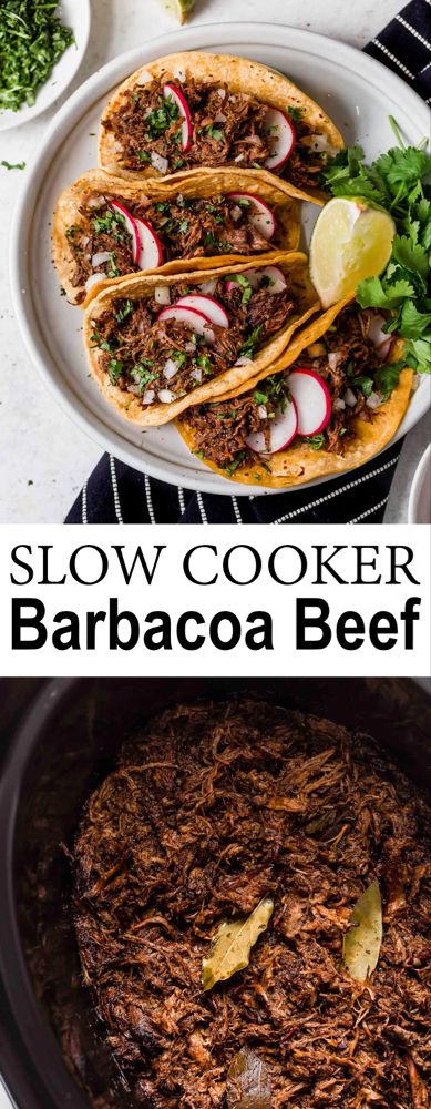 Barbacoa Tacos, Slower Cooker, Tuesday Recipes, Tacos Recipes, Slow Cooker Barbacoa, Recipe Slow Cooker, Authentic Mexican Recipes, Mayo Recipe, Pot Food