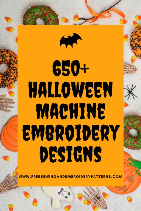 FREE: 650+ Halloween Machine Embroidery Designs – Feed Our Life Free Halloween Applique Patterns, Halloween Applique Designs, Embroidering Machine, Board Crafts, Free Machine Embroidery Designs Patterns, Halloween Applique, Halloween Sewing, Halloween Embroidery Designs, Pes Embroidery