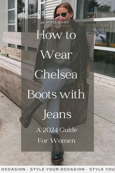 Chelsea Boot And Jeans, Chelsea Boots Winter Outfit Women, Jeans For Chelsea Boots, Chelsea Boots And Jeans Women, Jeans Chunky Boots Outfit, Blundstone With Jeans, Black Jeans Outfit Winter 2023, Mom Jeans And Chelsea Boots, Blundstone Jeans Outfit