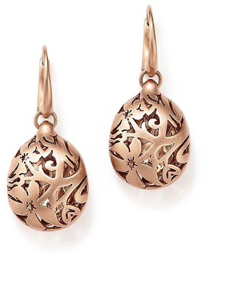 Pomellato Arabesque Earrings in 18K Matte Rose Gold Kids Gold Jewellery, Pomellato Jewelry, Glam Barbie, Jewelry Websites, Crystal Horn, Bijoux Art Nouveau, Earrings Ideas, Moon Pendant Necklace, Swarovski Necklace