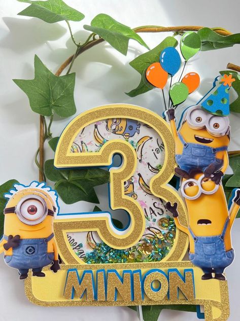 This detailed minion cake topper is the perfect adorn for your next themed party. Color are always customizable.

For Inquiries DM us on Instagram @ggkreations Minions Cake Topper, Minion Cake Topper, Minions Birthday Theme, Minion Decorations, Minions Cake, Minion Card, Shaker Cake Topper, Minion Theme, Minion Birthday Party