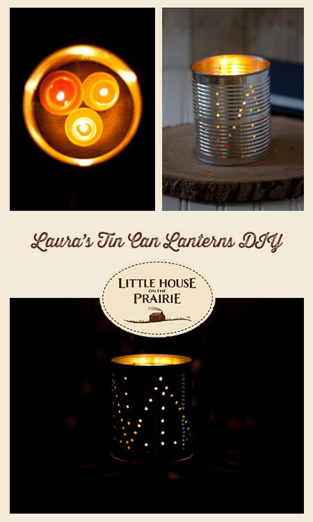 Add some glowing atmosphere to your garden and yard with our DIY Tin Can Lanterns. Can Lanterns Diy, Tin Can Lanterns Diy, Homemade Candle Holders, Pioneer Crafts, Can Lanterns, Tin Can Lanterns, Lanterns Diy, Lantern Diy, Diy Lanterns