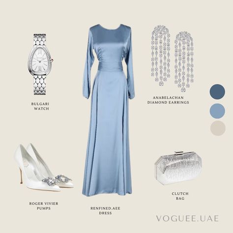 Blue Graduation Outfit, Clothes Shifting, Graduation Outfit Ideas, Rich Auntie, Dressy Clothes, Blue Graduation, Elegant Outfit Classy, Modesty Outfits, Friends Moments