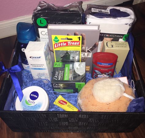 Boyfriend Hygiene Basket, Bf Basket Gift 1 Year, Care Basket For Boyfriend For Men, Small Gift Basket Ideas For Boyfriend, Goody Basket For Boyfriend, Boyfriend Self Care Basket, Self Care Basket For Boyfriend, Men’s Self Care Basket, National Boyfriend Day Gift Basket