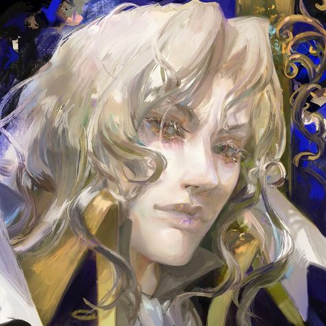 Alucard Art Castlevania, Genya Arikado Castlevania, Castlevania Alucard Pfp, Castlevania Pfps, Alucard Castlevania Pfp, Castlevania Alucard Fanart, Godly Paintings, Castlevania Manga, Alucard Castlevania Icon