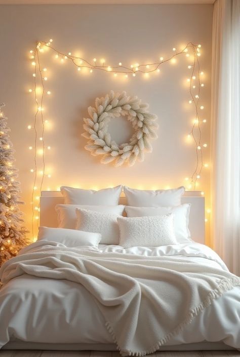 #ChristmasBedroomDecor#HolidayBedroomVibes#FestiveBedroom#CozyChristmasRoom#ChristmasBedroomStyle#WinterWonderlandBedroom#XmasDecorIdeas#ChristmasRoomInspiration#TisTheSeasonDecor#ChristmasBedroomInspo# White Christmas Bedroom Decor, White Christmas Bedroom, White Christmas Home Decor, Christmas Decor Bedroom, Cozy Christmas Bedroom, Christmas Bedroom Ideas, Christmas Bedroom Decor, Dreamy Whites, Bedroom Decor Cozy