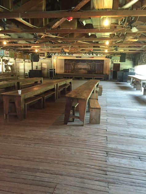 Inside the Gruene Hall, love the old wooden floors! Country Wedding Dance Floor, Old West Stage Coach, Country Dance Hall, Butchertown Hall Nashville, Jess Wandering, Country Music Hall Of Fame Wedding, Lyle Lovett, Texas Quotes, Gruene Hall