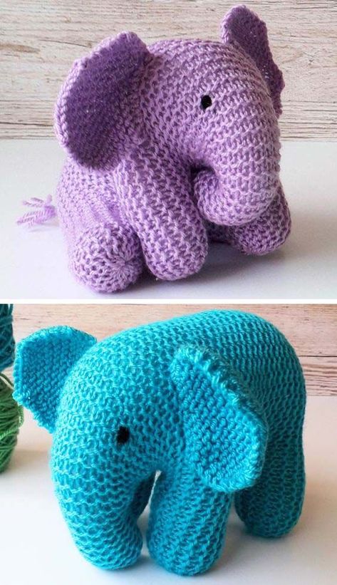 Free Knitted Teddy Patterns, Knitted Elephant Free Patterns Easy, Knitted Elephant Pattern, Easy Knit Toy Patterns Free, Free Elephant Knitting Pattern, Knitted Elephant Pattern Free, Knit Elephant Pattern Free, Free Knitted Toy Patterns, Knit Toys Free Pattern