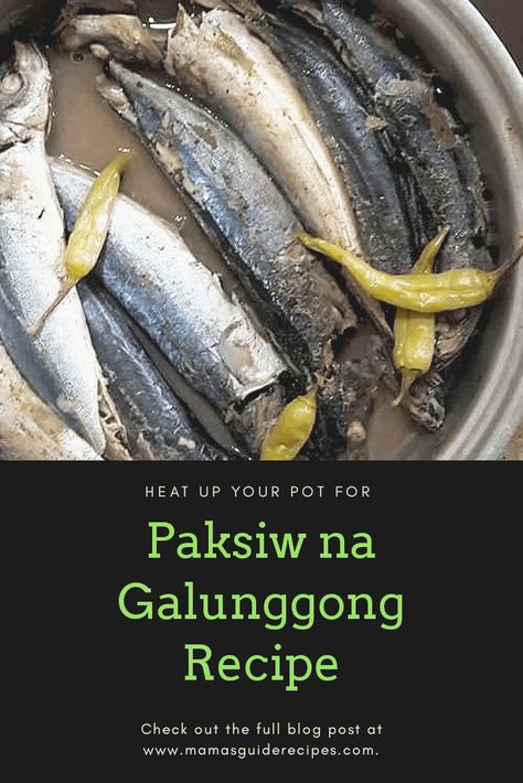 How to Cook Paksiw na Galunggong (Classic Recipe) Filipino Fish Recipes, Fish Recipe Filipino, Filipino Seafood, Filipino Ulam, Lechon Paksiw Recipe, Pilipino Recipe, Shrimp Thai, Bangus Recipe, Garlic Eggplant