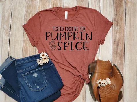 Check out this item in my Etsy shop https://www.etsy.com/listing/883207905/tested-positive-for-pumpkin-spice-shirt Pumpkin Spice Shirt, Screen Print Transfers, Screen Print Transfer, Print Transfer, Screen Printing Designs, Pumpkin Orange, Sweater Weather, Unisex Shirt, Screen Print