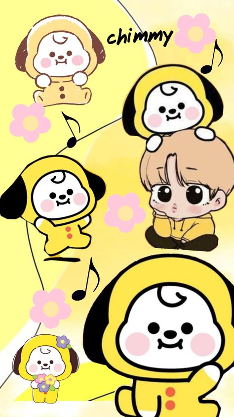 #BT21 #Chimmy Chimmy Bt21 Wallpaper, Chimmy Bt21, Bt21 Wallpaper, Phone Background Wallpaper, Bt 21, Bts Boys, Park Jimin, Bts