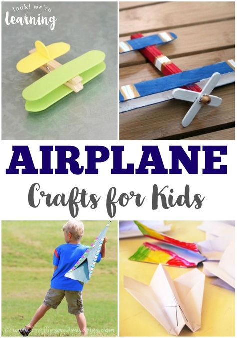 25 Airplane Crafts for Kids Airplane Crafts For Kids, Plane Activities, Airplane Craft, Preschool Transportation, Plane Crafts, Airplane Activities, Transportation Activities, Airplane Crafts, Airplane Theme