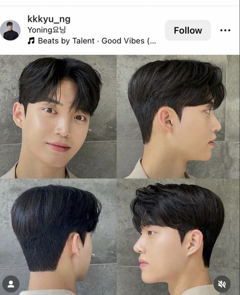 Shirt Haircut For Men, Kpop Mens Hairstyles, Korea Men Hairstyle, Korean Men Hairstyle Medium, Korean Haircut Men Medium, Korean Middle Part, Comma Hairstyle, Korean Hairstyle Men, Korean Men Haircut