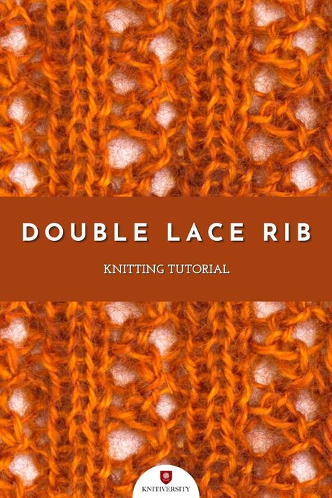 Rib Stitch Knitting, Rib Knitting, Lace Knitting Stitches, Knitting Stitch Patterns, Rib Stitch, Learn How To Knit, Knit Stitches, Knit Picks, Knit Stitch Patterns