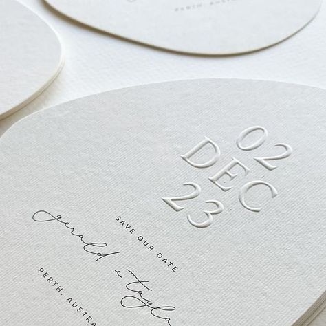 A F T E R  F I V E -  Bridal & Formal on Instagram: "Our Stationary Obsession just took a new turn. ✨🙌🏻

Obsessed with this Blind emboss pebble save the dates - by @paigetuzee_designs 

#design #perthcreative #graphicdesign #typography #lettering #creative #luxe #style #luxury #minimal #illustration #handlettering #stationery #logo #branding #blindemboss #emboss #savethedate #saveourdate #weddinginvites #weddingstationery #weddinginspo #bridetobe #invitations #afterfivebridalandformal" Stationary Obsession, Emboss, Save The Date, Wedding Inspo, Wedding Stationery, Hand Lettering, Blinds, Wedding Invitations, Typography