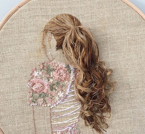 Embroidery Hair, Hand Embroidery Kit, Kleidung Diy, Pola Sulam, Brazilian Embroidery, Creative Embroidery, 자수 디자인, Sewing Embroidery Designs, Silk Ribbon Embroidery