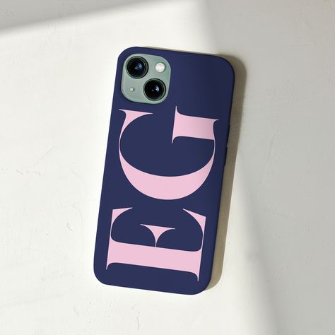 This personalized initials blue & pink case makes a perfect addition to your iPhone. The design is UV printed onto the case for extra durability and you can choose between a snap or tough case with a matte or gloss finish. Snap Case: * The case protects the sides with an open top and bottom * Design wraps fully around the case * Slim form factor & lightweight * Impact resistant Polycarbonate material * Open ports for connectivity Tough Case: * Dual layer case for extra protection * TPU liner for Phone Cases Iphone 13, Phone Cases Blue, Phone Cases For Blue Iphone 13, Blue Preppy Phone Case, Casetify Blue Cases, Phone Case With Initials, Pretty School Supplies, Blue Phone Case, Pink Cases