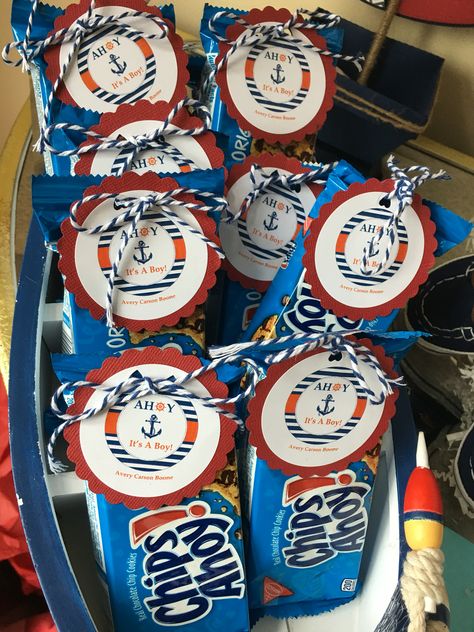 Chips Ahoy! Party Favors customized by Elegantly Write Nautical Theme Party Favors, Titanic Birthday Party Favors, Titanic Party Favors, Cruise Favors Gift Ideas, Titanic Birthday Party For Kids, Cruise Party Favors, Baby Shower Ideas For Boys Themes, Titanic Birthday, Titanic Party