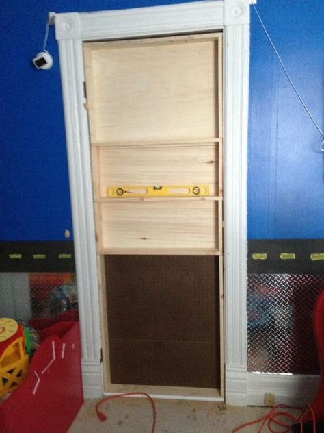 Closing Off A Doorway Diy, Doorway Storage, Storage For Books, Frame Shelf, Secret Compartment, Book Storage, Door Frame, Book Shelf, A Shelf