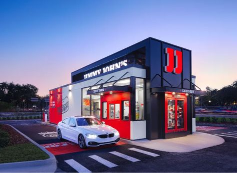 Container Coffee Shop, Drive Thru Coffee, Restaurant Exterior Design, Mobile Restaurant, Container Restaurant, Restaurant Exterior, Outdoor Restaurant Design, Jimmy Johns, Mini Store