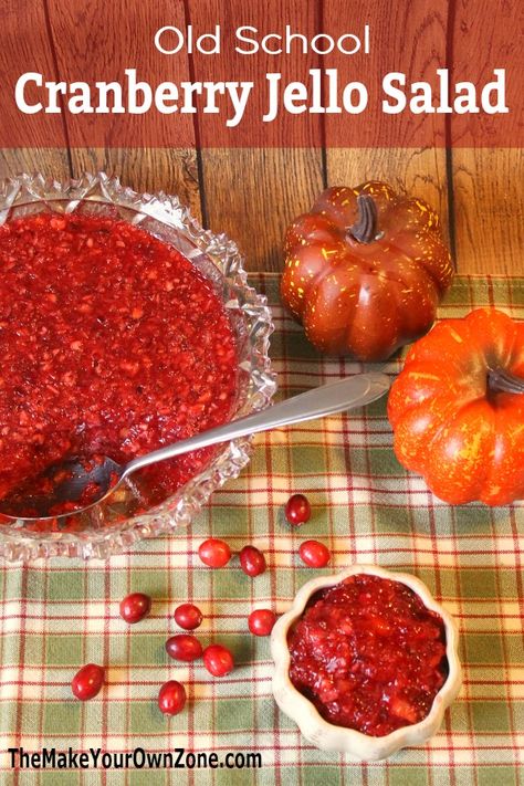 Old School Cranberry Jello Salad Cranberry Salads, Cranberry Mold, Fresh Cranberry Salad, Cranberry Orange Relish Recipes, Cafeteria Recipes, Jello Deserts, Cranberry Jello Salad, Cranberry Salad Recipes, Cranberry Orange Relish