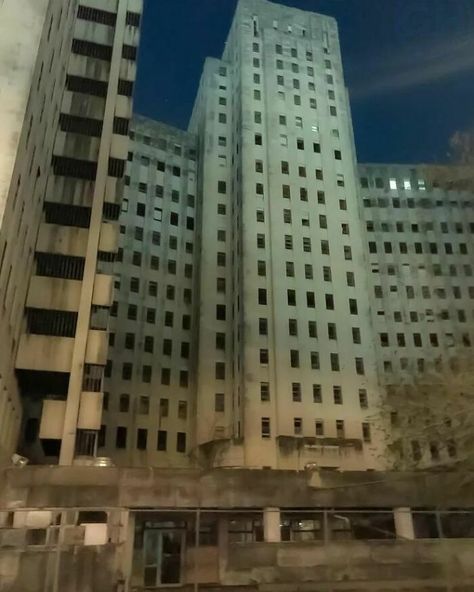 Evil-Buildings-Photo New Orleans History, Evil Buildings, Abandoned City, Brutalism Architecture, Apocalypse Aesthetic, Building Aesthetic, Abandoned Hospital, The Backrooms, Last Ride