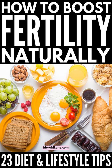 How to Get Pregnant Faster | If you want to know how to boost your fertility naturally so you can conceive quickly, this post has lots of tips and ideas to help. While it's impossible to know how long it will take you to get pregnant, knowing which foods to eat and avoid as well as which lifestyle habits to start and stop can increase your chances of getting pregnant. This post has lots of diet tips and healthy habits that will (hopefully) improve. your changes when trying to conceive! Healthy Foods To Help Get Pregnant, Foods To Eat To Help With Fertility, Best Fertility Foods, Clean Eating For Fertility, Diet For Getting Pregnant, What To Eat To Get Pregnant, Foods To Eat To Get Pregnant, Foods To Help Get Pregnant, Fertility Trying To Conceive Food