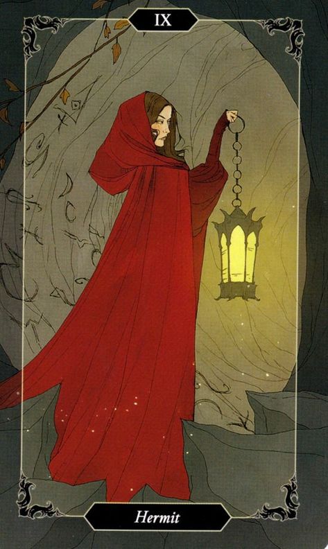 Abigail Larson Art, Hermit Tarot, Abigail Larson, The Hermit Tarot, All Tarot Cards, Tarot Tattoo, The Hermit, Tarot Cards Art, Tarot Art