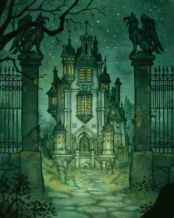 Johan Egerkrans, Gothic Setting, Castle Drawing, Castle Painting, Dark Castle, Gothic Castle, Rpg Map, Arte Cyberpunk, Call Of Cthulhu