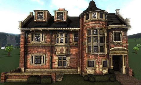 Bloxburg Victorian House, Bloxburg Inspiration, Bloxburg City, Bloxburg Exterior, Bloxburg Town, Bloxburg Building, Blox Burg, Bloxburg Build Ideas, Bloxburg Home