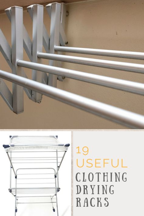 Outdoor metal clothing drying rack and a pop-up foldable clothing drying rack. #dryingracks  #laundry  #household Clothes Drying Rack Ideas, Clothing Drying Rack, Types Of Clothing, Drying Racks, Clothes Drying, Metal Clothing, Clothes Drying Racks, Make Life Easier, Laundry Room Design