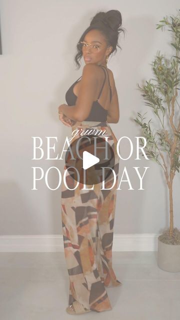 Shakirah A Abboud on Instagram: "Time for us to start having our beach and pool day outfits ready! @prettylittlething always has the best! Comment “swim wear” to get a dm with my sizes & links.   One piece bathing suits will always be my go to for beach days. These printed pants are super sheer and long. Perfect for my tall babes!   #outfitinspiration #fashionstyle #springfashion #beachstyle #plt" Beach Birthday Outfit Black Woman, Pool Outfit Ideas, Pool Day Outfit, Pool Party Outfit, Pool Party Outfits, One Piece Bathing Suits, Turks Caicos, Pool Day, Day Outfits