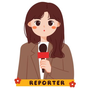 Reporter Drawing, Hand Drawing Cartoon, Anchor Drawings, Cartoon News, Female News Anchors, 2000 Cartoons, Wings Wallpaper, Hand Clipart, Cartoon Clip