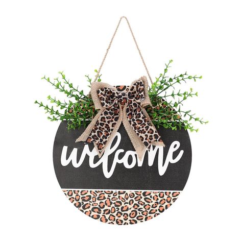 PRICES MAY VARY. 【Highly Durable Material】: The door sign is made from wood board with superior durability, weather and fade resistant, easy to clean. It’s suitable for outdoor use and will bring a good texture all the time! 【Wreaths for Front Door】: This wooden wreaths welcome sign matches other modern farmhouse and country themed decorations, is a choice for door wreath, porch decor, spring decor, kitchen decor, farmhouse welcome sign, rustic home decor. 【Easy to Display】: This set of botanica Summer Front Porch Decor, Sign For Front Door, Summer Porch Decor, Welcome Signs Front Door, Welcome Home Signs, Summer Front Porches, Farmhouse Ornaments, Welcome Door Signs, Porch Wall