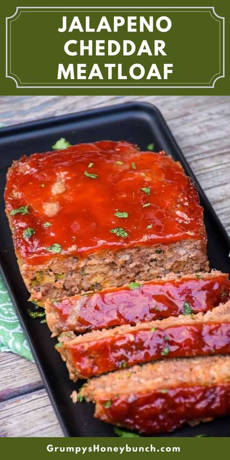 Take your taste buds on a spicy adventure with our Jalapeno Cheddar Meatloaf recipe! A mouthwatering twist on a classic, this dish combines ground beef, cheddar cheese, and jalapenos, all topped with a sweet and tangy glaze. Perfect for adding some excitement to your dinner table! Veal Meatloaf, Cheddar Meatloaf, Spicy Meatloaf, Basic Meatloaf Recipe, Basic Meatloaf, Amazing Dinners, Vegetarian Meatloaf, Cheesy Meatloaf, Bacon Meatloaf