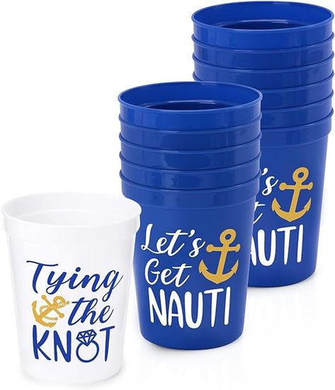 Nautical Bachelorette Theme, Nautical Bridal Shower Ideas, Boat Theme Party, Nauti Bachelorette Party, Get Nauti Bachelorette, Boat Party Theme, Nautical Bridal Shower, Sailor Party, Nautical Bachelorette Party