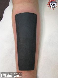 Blackwork tattoo on Pinterest | Blackwork, Tattoos and body art ... Black Rectangle Tattoo, Rectangle Tattoo, Tattoos Minimal, Band Tattoos For Men, Small Wave Tattoo, Go Tattoo, Solid Black Tattoo, Tattoo Patterns, Blackwork Tattoos