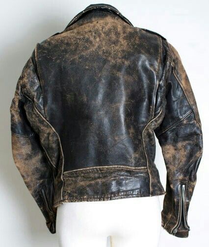 Leather Jacket Back View, Jacket Back View, Leather Jacket Back, Cowboy Leather Jacket, Leather Men Jacket, Old Leather Jacket, Leather Jacket Outfit Winter, Vintage Motorcycle Jacket, Vintage Leather Motorcycle Jacket