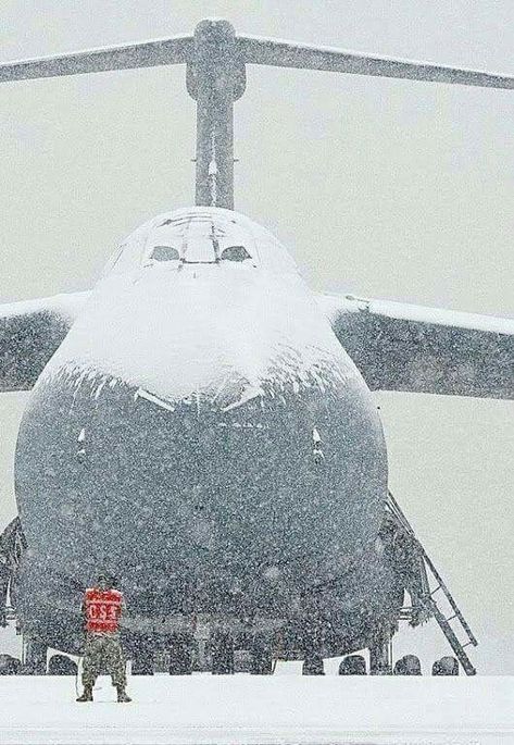 Biggest.  Snowman.  Ever.  USAF C-5 Trust Me Im An Engineer, C 5 Galaxy, Im An Engineer, Airplane Fighter, Military Airplane, Air Fighter, An Engineer, Military Jets, Aviation Photography