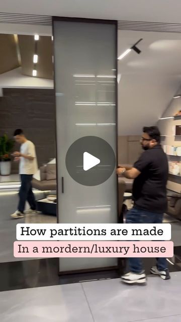 Partition Ideas Living Spaces, Partition Door Design, Door Partition Ideas, Glass Partition Designs, Partition Door, Jai Hind, Glass Partition, Reels Instagram, Partition Design