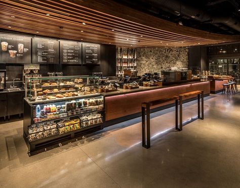 Starbucks Reserve Bar Opens its Doors at Wrigleyville Starbucks Counter Design, Starbucks Kitchen, Starbucks Counter, Starbucks Store Design, Starbucks Cafe Interior, Starbuck Designs Interior, Starbucks Interior Aesthetic, Starbucks Reserve Design, Starbucks Interior